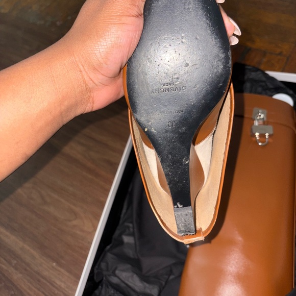 Givenchy Tan Leather Shark lock BOOTS - Picture 5 of 13